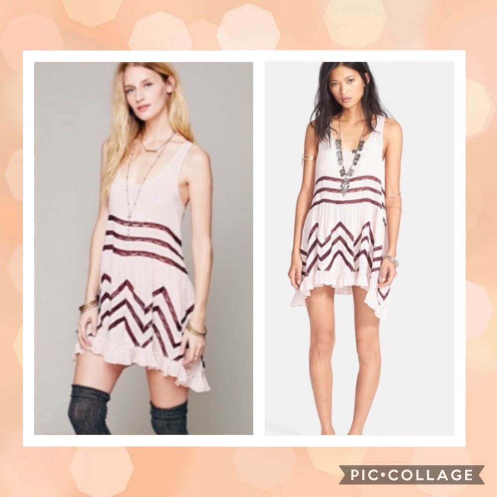 Free People Voile and Lace Trapeze slip